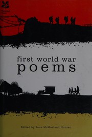 Cover of First World War poems by Jane McMorland Hunter