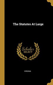 Cover of The statutes at large by Virginia