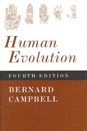 Cover of Human evolution by Bernard Grant Campbell