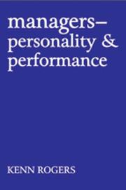 Cover of Managers: personality & performance by Kenn Rogers