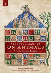Front cover of Albertus Magnus On Animals V1 by Kenneth F. Kitchell Jr.