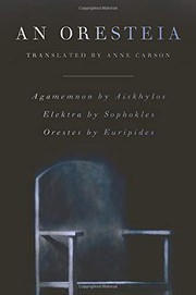 Cover of Oresteia by ANNE Aeschylus