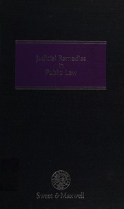 Front cover of Judicial remedies in public law by Clive Lewis