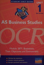Front cover of AS business studies by Roger Williams - undifferentiated