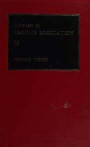 Cover of Advances in enzyme regulation by Weber, George