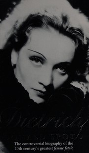 Cover of Dietrich by Donald Spoto