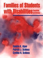 Front cover of Families of students with disabilities by Sandra K. Alper