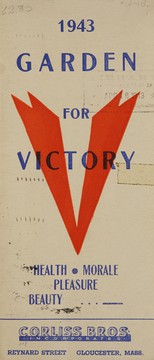 Front cover of Garden for victory, health, morale, pleasure, beauty by Corliss Bros. Incorporated
