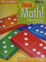 Front cover of ¡Pensar en matemáticas! by Harcourt School Publishers (HSP)