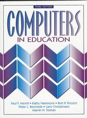 Cover of Computers in education by Paul F. Merrill