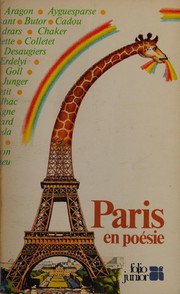 Front cover of Paris en poésie by Marc Meunier-Thouret