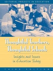 Front cover of Thoughtful Teachers, Thoughtful Schools by Editorial Projects in Education