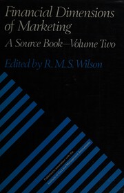 Front cover of Financial Dimensions of Marketing by R.M.S. Wilson