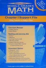 Front cover of Prentice Hall middle grades math by Suzanne H. Chapin