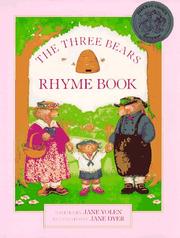 Front cover of The three bears rhyme book by Jane Yolen