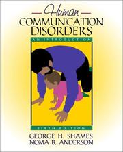 Cover of Human communication disorders by George H. Shames