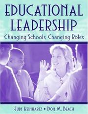 Front cover of Educational leadership by Judy Reinhartz
