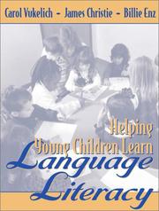Front cover of Helping young children learn language and literacy by Carol Vukelich