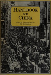 Cover of The travelers' handbook for China (including Hongkong) by Carl Crow