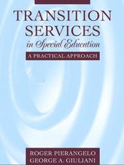 Front cover of Transition services in special education by Roger Pierangelo