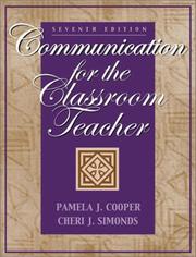 Front cover of Communication for the classroom teacher by Pamela J. Cooper