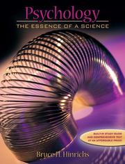 Front cover of Psychology by Bruce H. Hinrichs