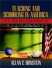 Front cover of Teaching and Schooling in America by Allan C. Ornstein