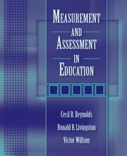 Cover of Measurement and assessment in education by Cecil R. Reynolds