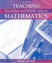 Cover of Teaching secondary and middle school mathematics by Daniel J. Brahier