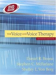 Front cover of The voice and voice therapy by Daniel R Boone
