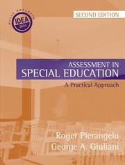 Front cover of Assessment in special education by Roger Pierangelo
