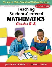 Cover of Teaching student-centered mathematics by John A. Van de Walle
