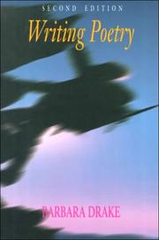 Cover of Writing poetry by Drake, Barbara.