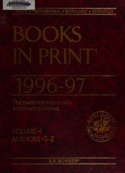 Front cover of Books in print 1996-97 by R R Bowker Publishing