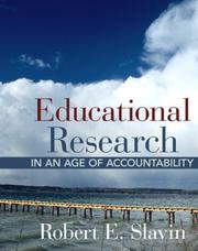 Front cover of Educational Research in an Age of Accountability by Robert E. Slavin