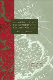 Front cover of The origins and development of the English language by Thomas Pyles
