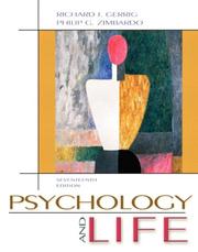 Front cover of Psychology and Life by Richard J. Gerrig