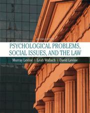 Cover of Psychological Problems, Social Issues, and the Law by Murray Levine