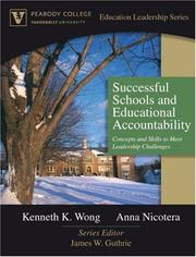 Front cover of Successful schools and educational accountability by Kenneth K. Wong