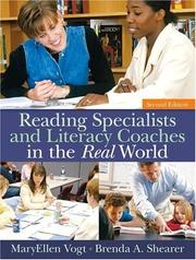 Front cover of Reading specialists and literacy coaches in the real world by MaryEllen Vogt