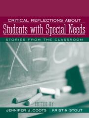 Front cover of Critical reflections about students with special needs by Jennifer J. Coots