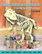 Front cover of Teaching Students with Special Needs in Inclusive Settings by Tom E. C. Smith