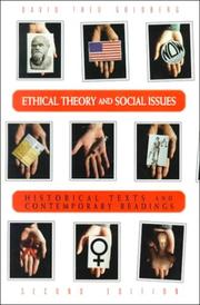 Front cover of Ethical theory and social issues by David Theo Goldberg