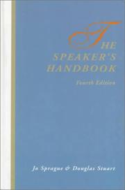 Cover of The speaker's handbook by Jo Sprague