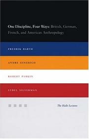 Cover of One discipline, four ways by Fredrik Barth
