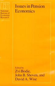 Front cover of Issues in pension economics by Zvi Bodie