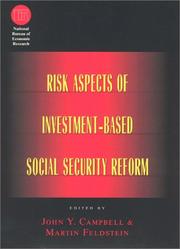 Cover of Risk aspects of investment-based social security reform by John Y. Campbell