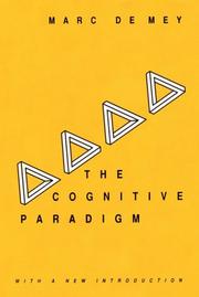 Cover of The cognitive paradigm by Marc de Mey