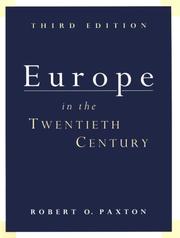 Cover of Europe in the 20th Century by Robert O. Paxton