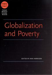 Cover of Globalization and Poverty by Ann E. Harrison